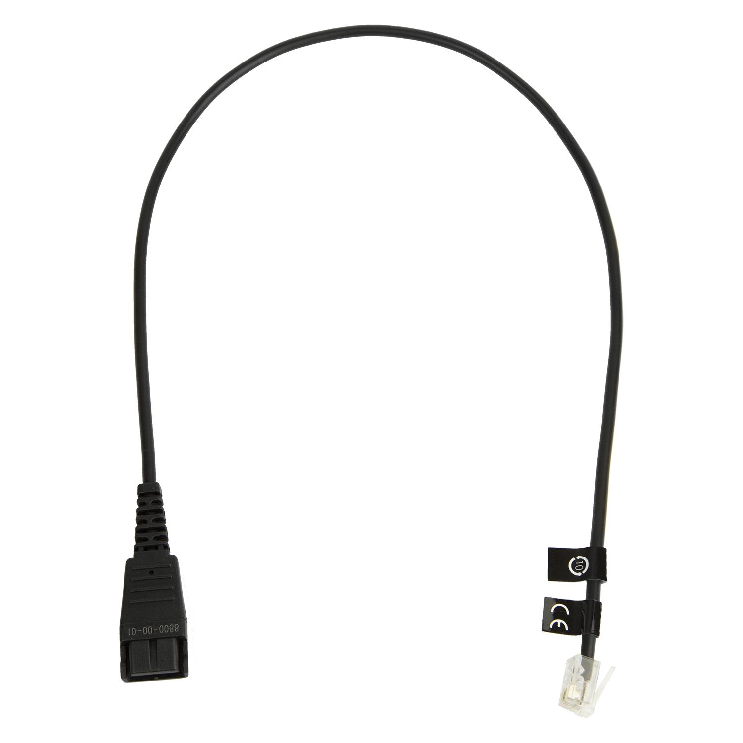Jabra Flaches Anschlusskabel RJ11 0,5 m (8800-00-01)