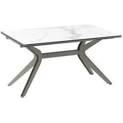 Akante Esstisch mit Auszug Impulsion 150/230 x 100 cm Keramik Marmoroptik 150