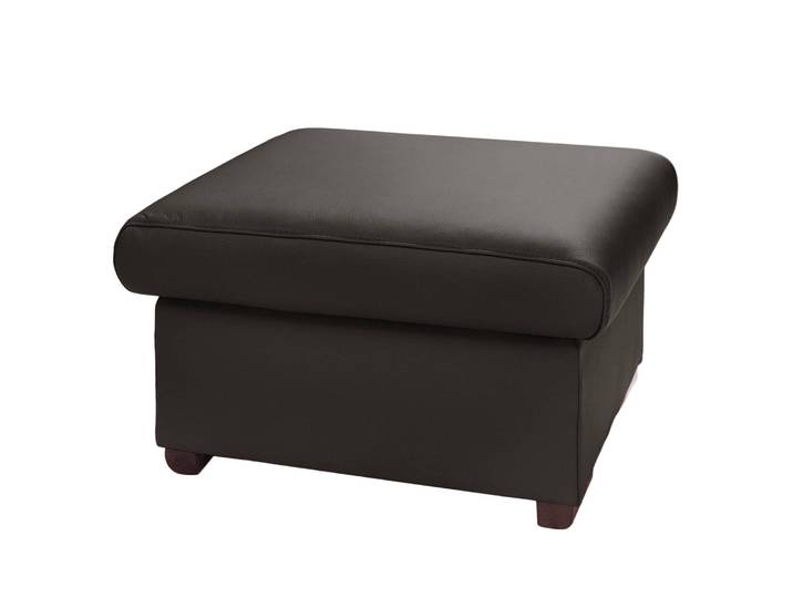 Polsterhocker Lamexa 70 x 44 x 60cm Braun/Dunkelbraun