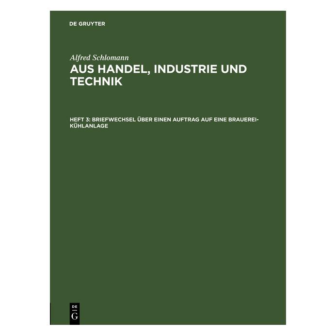 De Gruyter Schlomann:Alfred Schlomann: Aus Handel (Deutsch, Hardcover, Alfred Schlomann) (67766229)