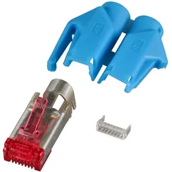 EFB Elektronik Hersteller: HIROSE RJ45-Hirose Stecker STP, TM21 blau, 100 Stück, 3 Elemente, Cat.6 Channel Class... (Kabel Verbindungsbox), Zubehör Netzwerk