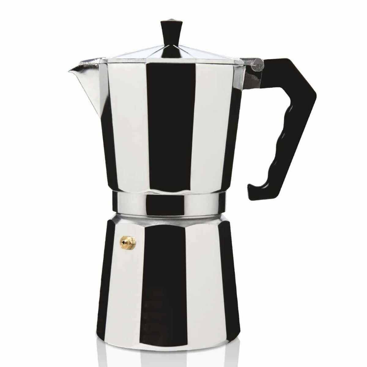 Haeger Moka-kan Aluminium Koffiezetapparaat voor 6 kopjes