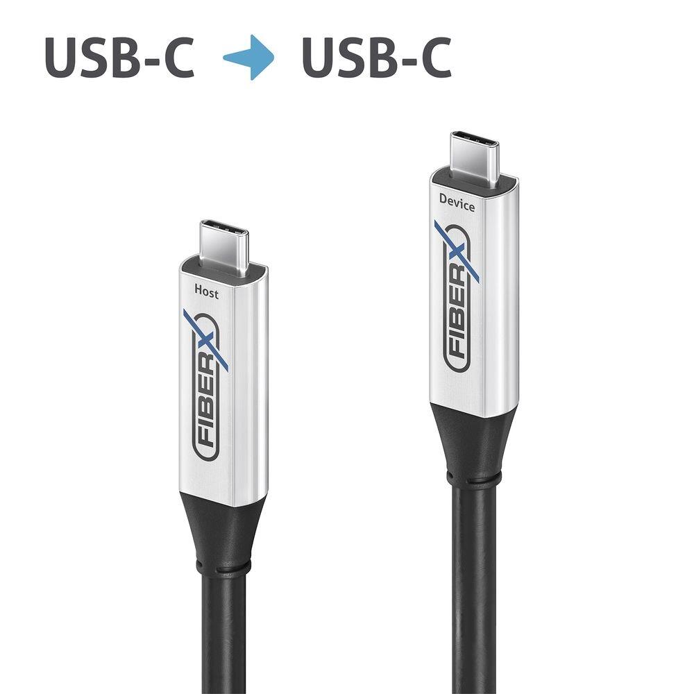 FiberX Serie - USB 3.2 Gen 1 Aktives Glasfaser Kabel USB-C 7.50m FX-I600-007