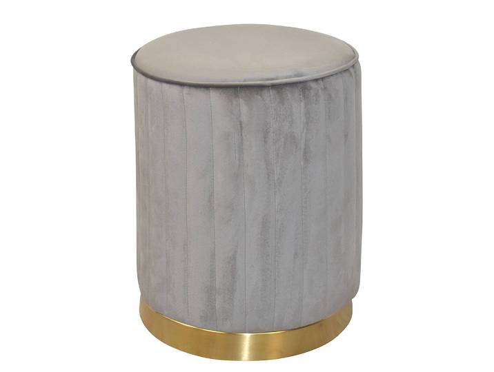 Tabouret Westcourt Ø 35cm Gris/Gris