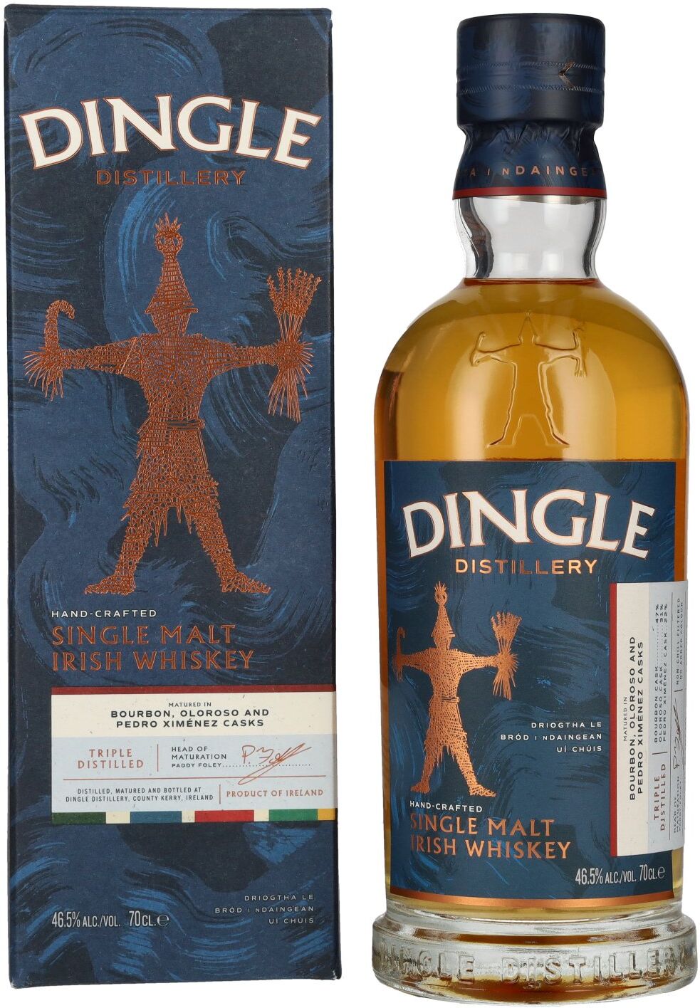 Dingle Gin Dingle Single Malt Irish Whiskey Triple Distilled 46,5% Vol. 0,7l in Geschenkbox
