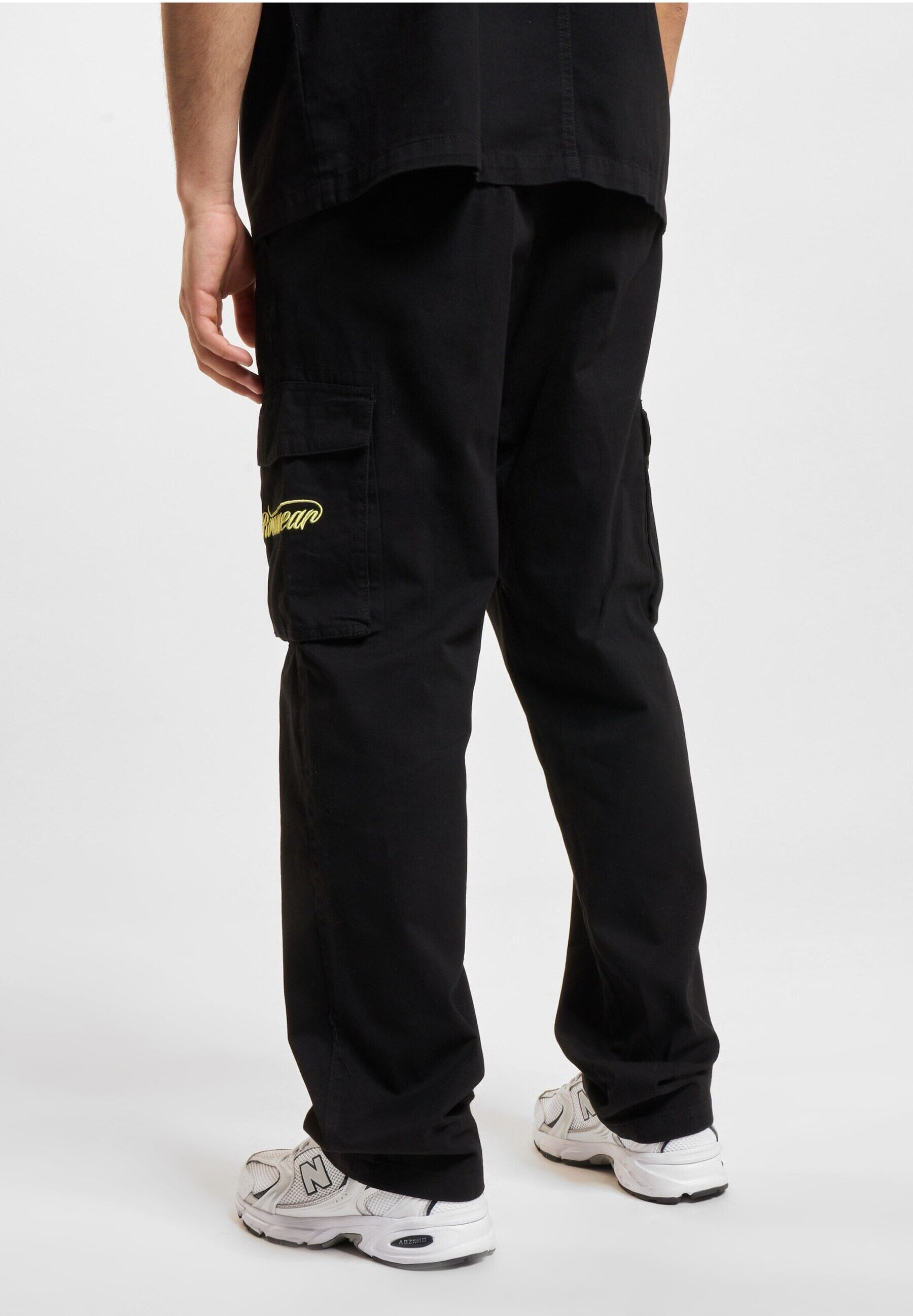 Cargohose ROCAWEAR "Rocawear Rocawear Back Cargohosen", Herren, Gr. S, US-Größen, schwarz, 100% Baumwolle, normal, Hosen Cargohose