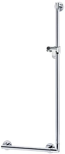 Keuco Winkelgriff Plan Care 34906170411 90 Grad, 400/1182 mm, Alu silber-eloxiert/chrom
