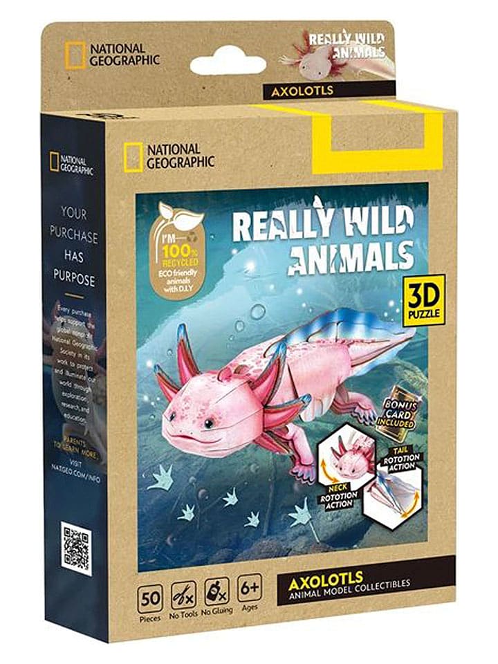 National Geographic 3D-Puzzle "Axolotl" - ab 6 Jahren - onesize