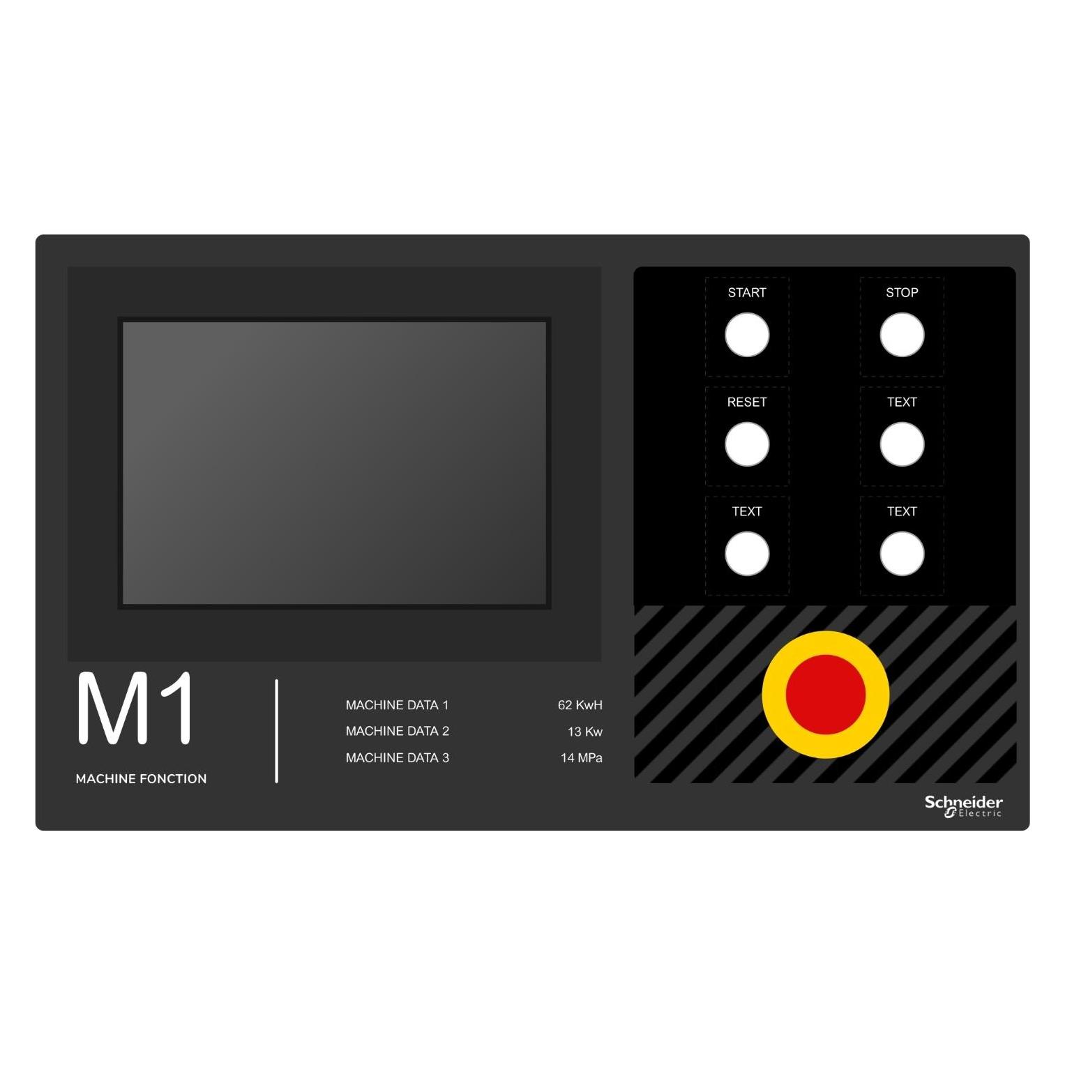 Schneider Electric Beschriftungsfeld 500x300mm zumAufkleben Beschriftung vorgefertigt (ZBYLEG503001)