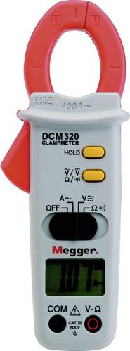 Megger DCM320 Stromzange, Hand-Multimeter digital CAT III 600V Anzeige (Counts): 2000