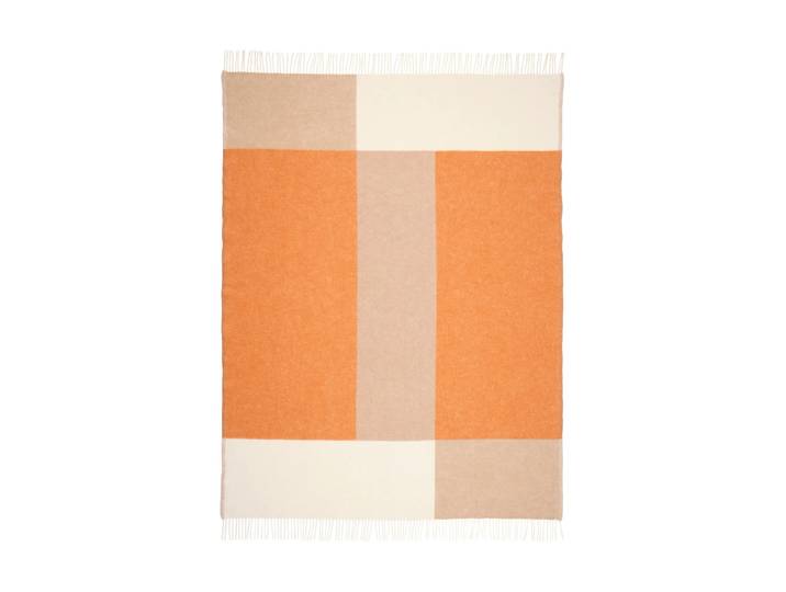 Northern Plaid Layer Orange, 130x170 cm