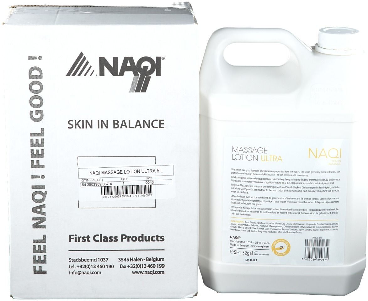 Naqi Massage Lotion Ultra Nieuwe Formule 5 l