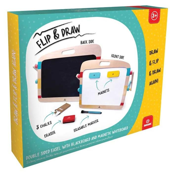 Svoora Dubbel Flip & Draw-tekenbord