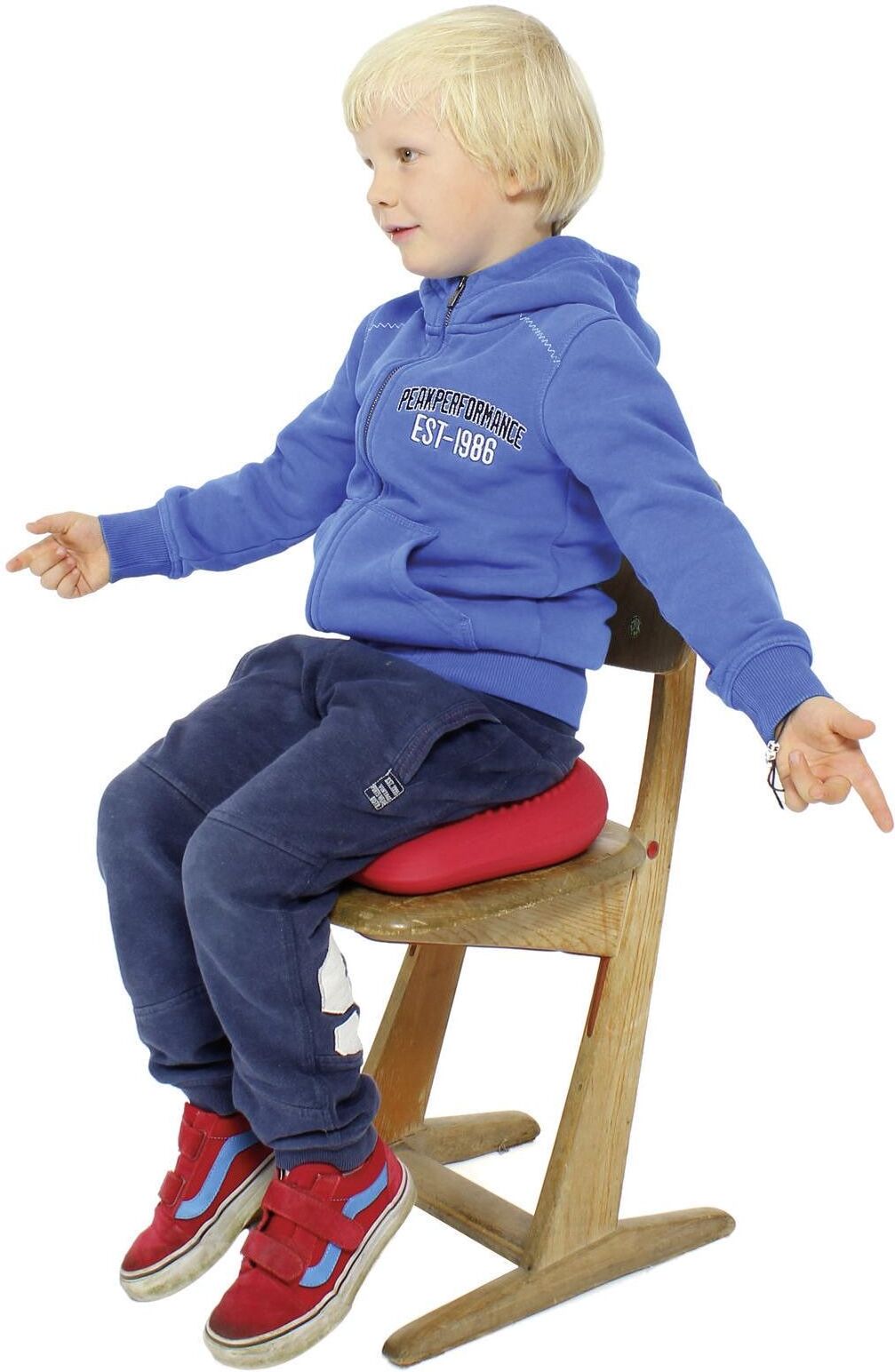 Ballsitzkissen TOGU "Dynair Keil Kids", blau, Yogakissen, 0,7 kg, Materialmix, Ballsitzkissen blau 0,7 kg