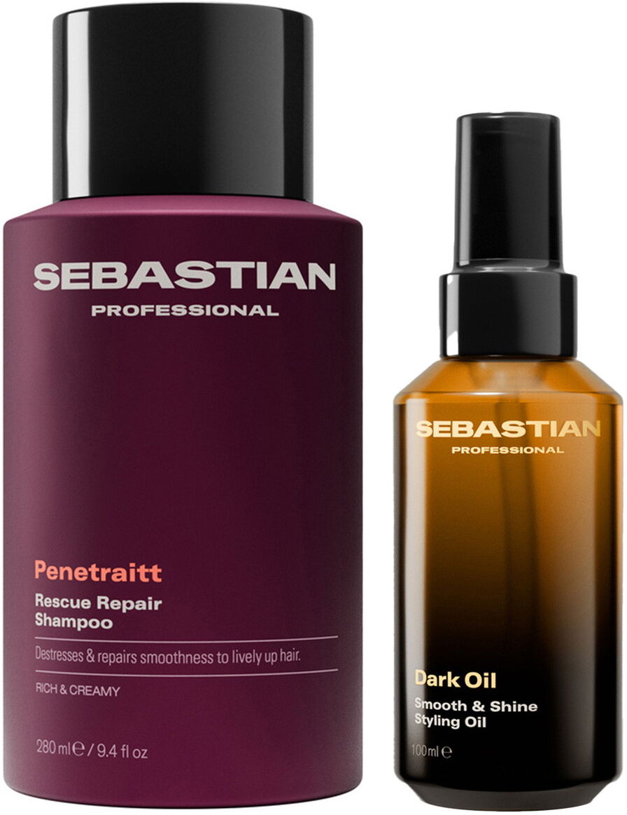 345ml Sebastian Silky Shine Set (Shampoo 250ml + Haaröl 95ml)