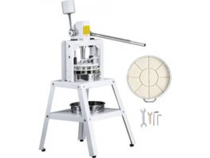 VEVOR Teigteiler 10-teilige manuelle Teigteilermaschine, 120–560 g vertikaler Handpresse-Teigschneider mit Tablett und Klinge aus 304er-Edelstahl, Brotbackautomat für Bäckerei, Restaurant, Gewerbe