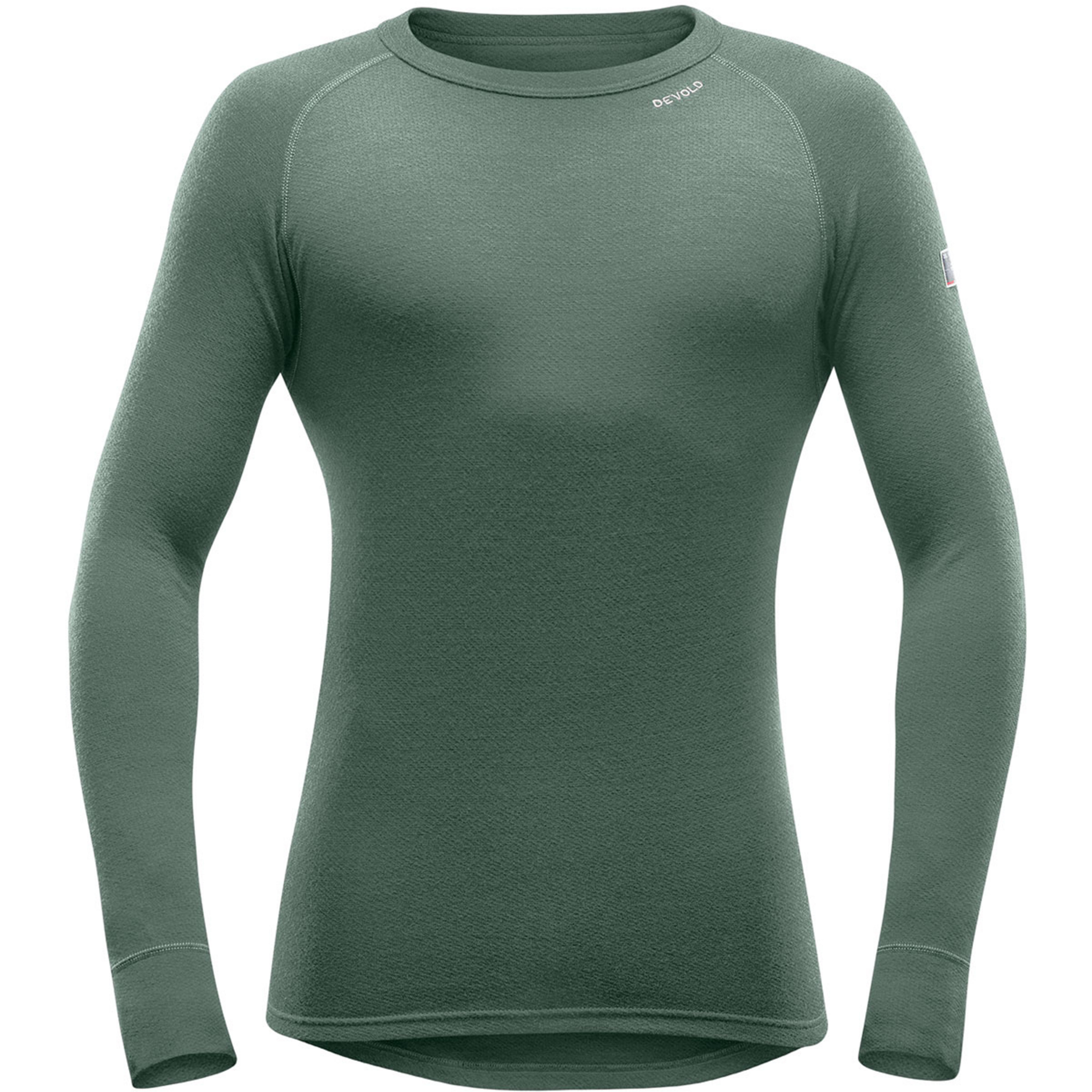 Devold Expedition Herren Longsleeves gruen Größe M Trekking Hautfreundlich Merinowolle