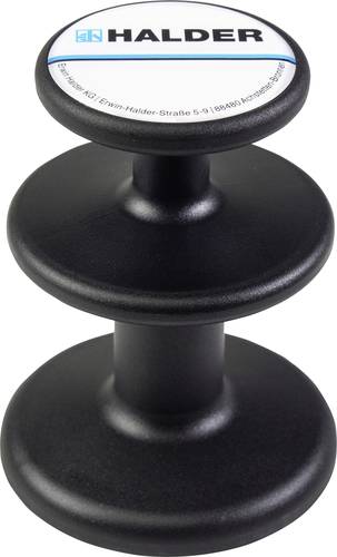 Halder 3688.003 Magnethalter schwarz (L x B) 100mm x 75mm 1St.
