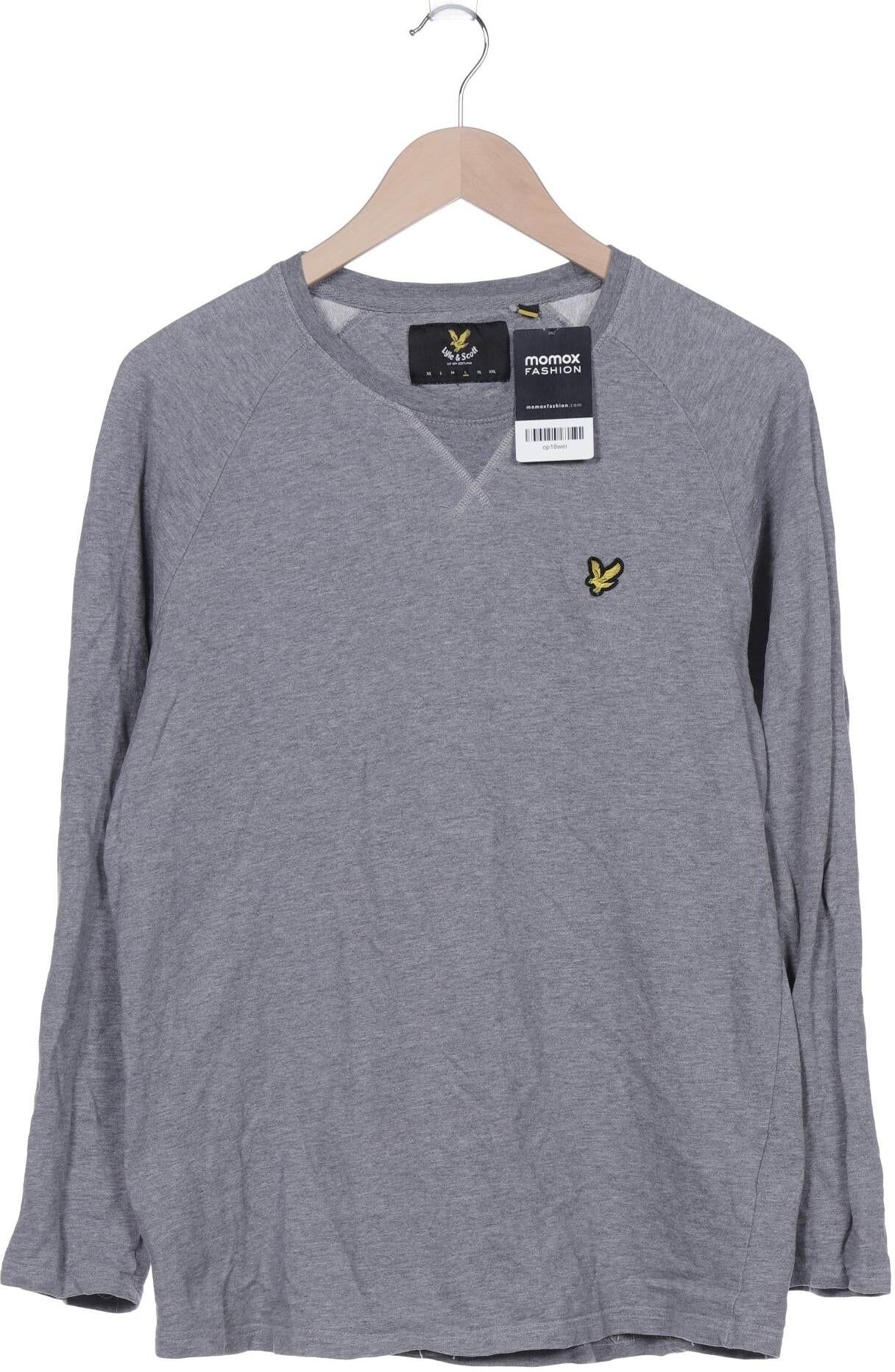 Lyle & Scott Herren Sweater, Grau, Gr. L, Baumwolle - Second Hand