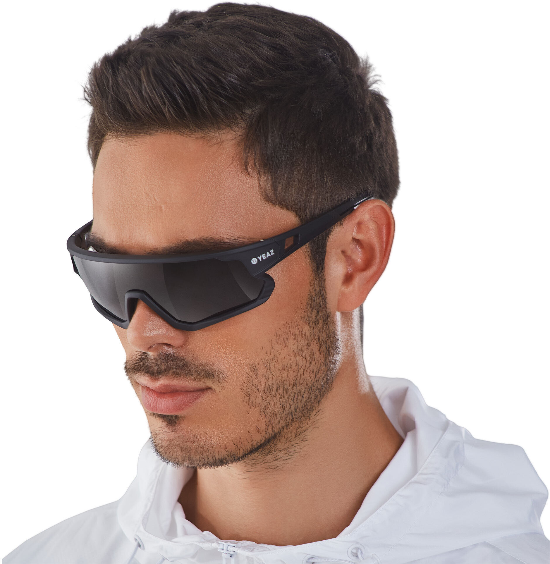 Sportbrille YEAZ "Sport-Sonnenbrille Black SUNRISE", Kinder, schwarz, Sonnenbrillen Sportbrille