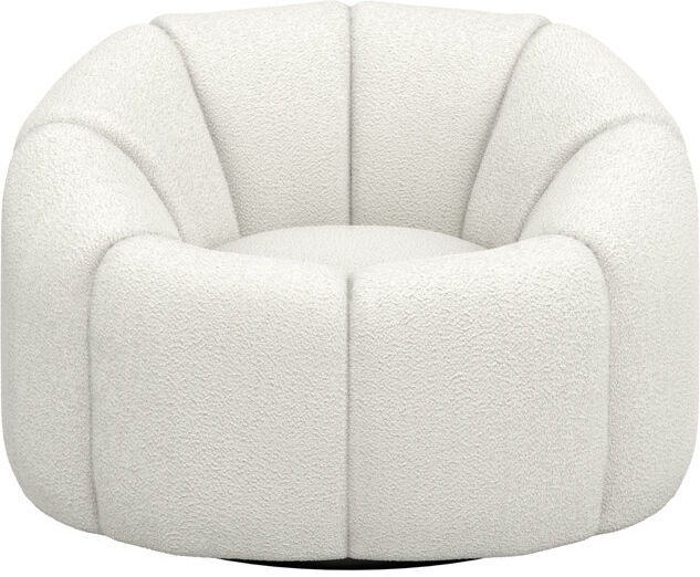 LPD NAO SWIVEL CHAIR Ivory 65.5cm H X 100.5cm W X 89.5cm D