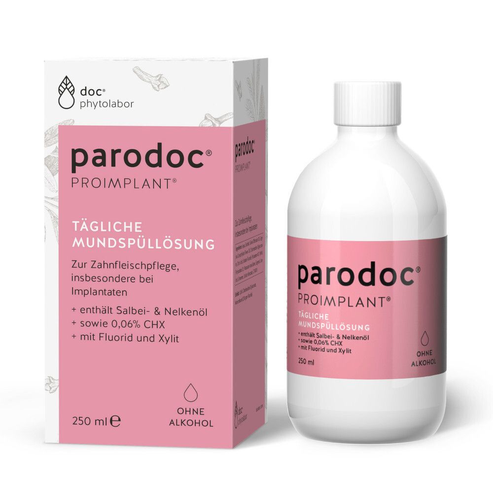 Parodoc CHX Proimpla .06% 1 250Ml 250 ml Mundwasser