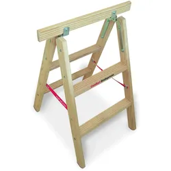 Euroline Holz-Tapezierbock mit Comfort-Breitsprosse 2x2
