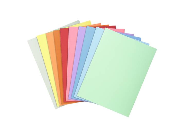 EXACOMPTA Paquet 100 chemises SUPER 210 - 24x32cm - Couleurs assorties
