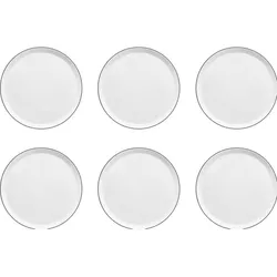 Médard De Noblat MÃdard de Noblat - Yaka Black - Dinerbord 27 cm - 6 delig (MY42CCB0001AP), Teller, Weiss, Schwarz