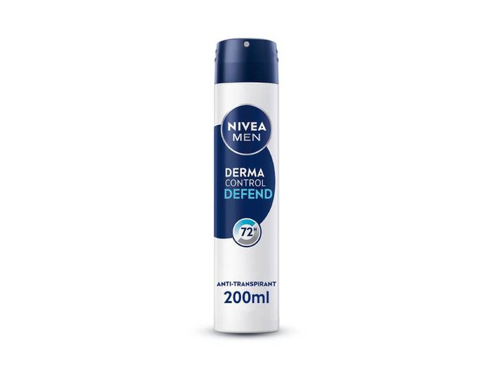 NIVEA MEN Déodorant Aisselles Derma Control Défend Protection 72h Spray 200 ml