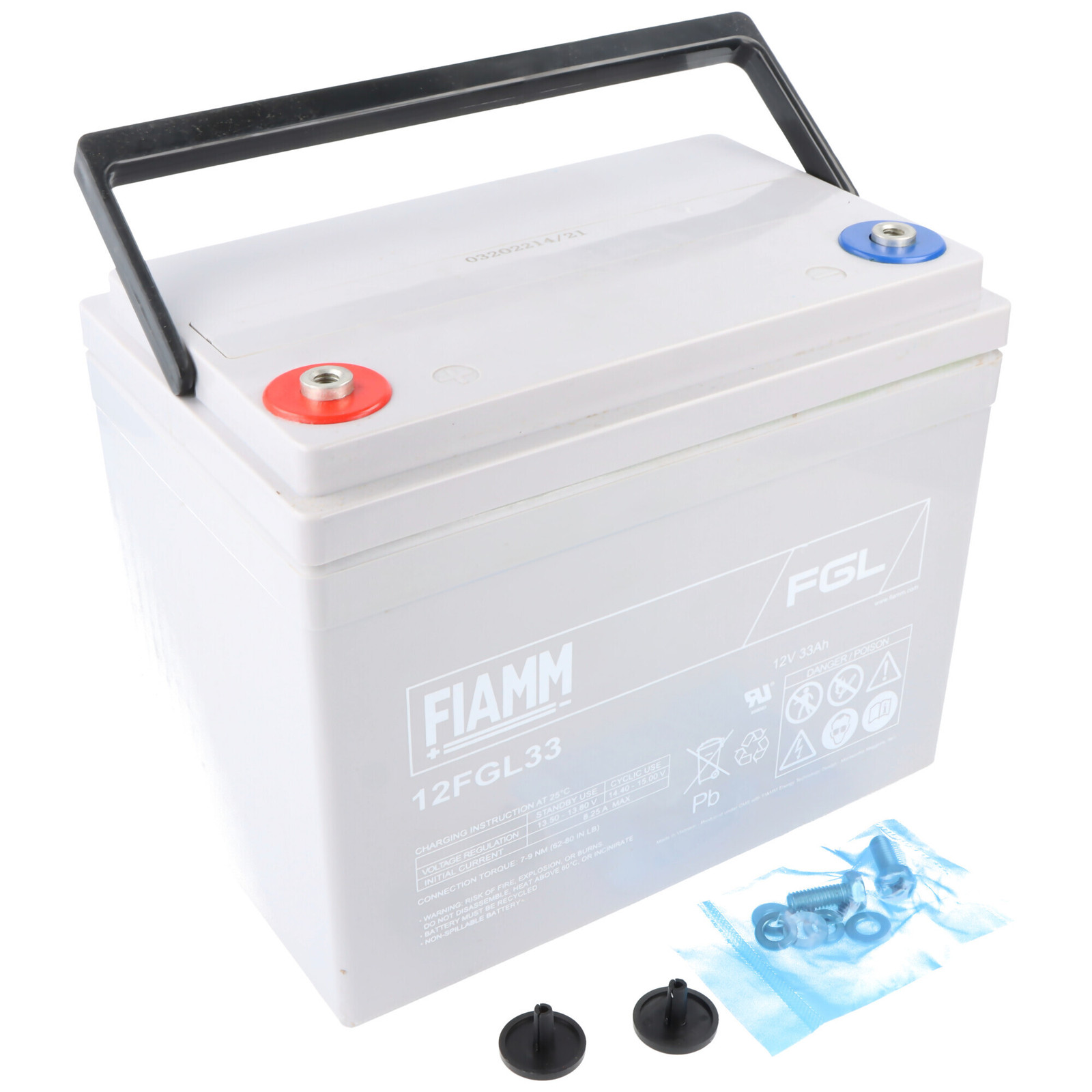 Fiamm 12FGL33 loodaccu met M6 schroefklem, 12V, 33000mAh