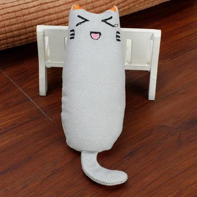 Uplift Picks Rustle Sound Catnip Plush Toy For Kitten Teeth Grinding And Interactive Indoor Play white