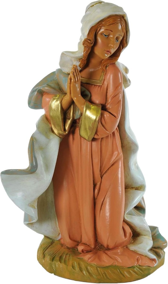Decoratief Religieus Figuur Kerststal Decoratie Handbeschilderd PVC Multicolor 30 cm