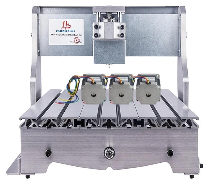 CNC-Fräse mit Drehachse, Selbstmontage, kompatibel mit Nema23-Schrittmotoren, 3 Achsen mit Motor, 300X400mm