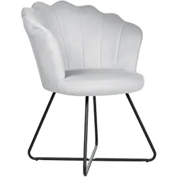 SESSEL Samtstoff Grau Lovelock