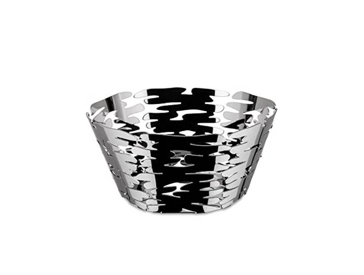 Alessi Barket BM10/21 - Design mand schaal met doorgebroken versiering, 18/10 roestvrij staal, 21 cm