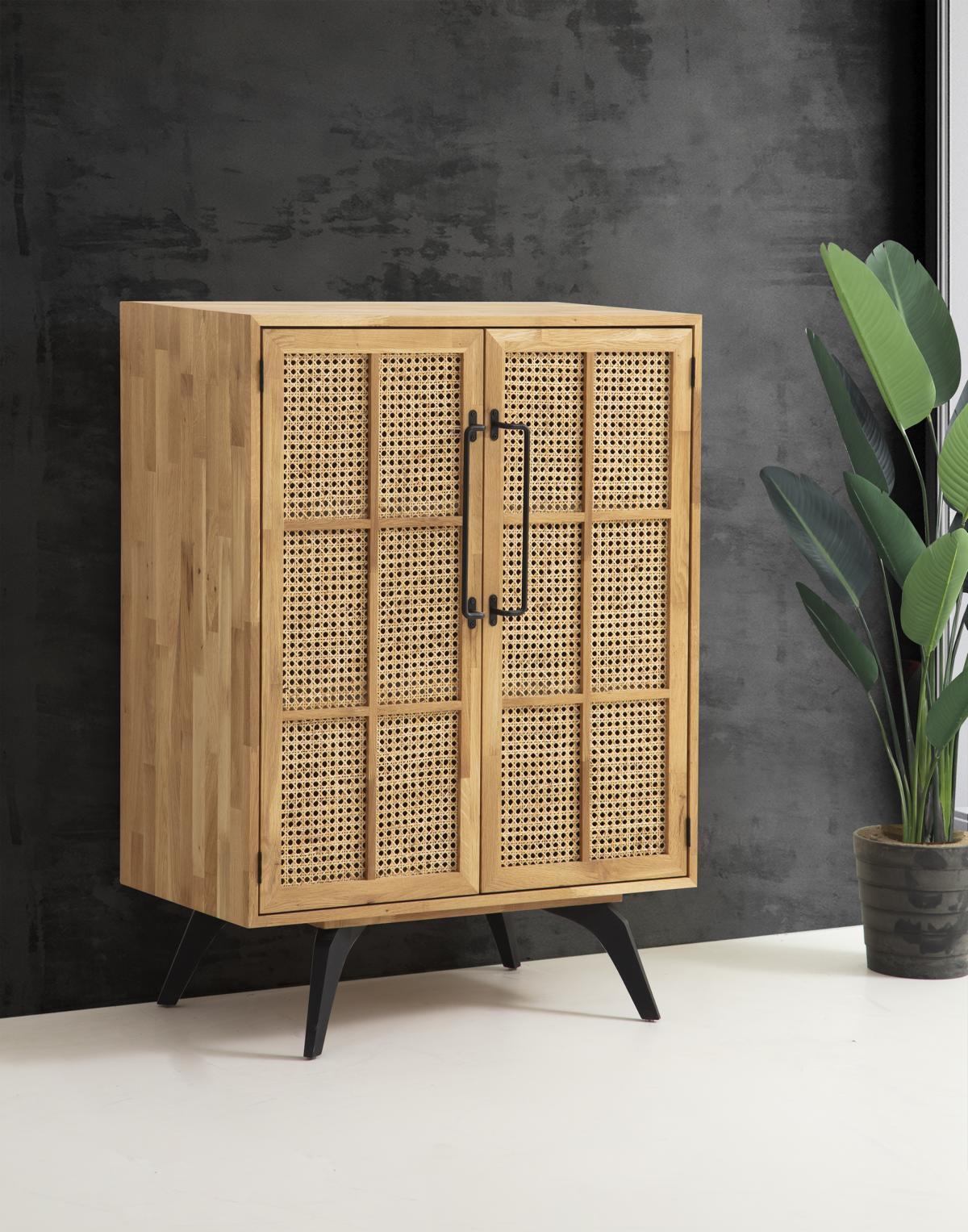 Schrank Holzschrank Schränke Büfett Holz Modern Wohnzimmer Braun