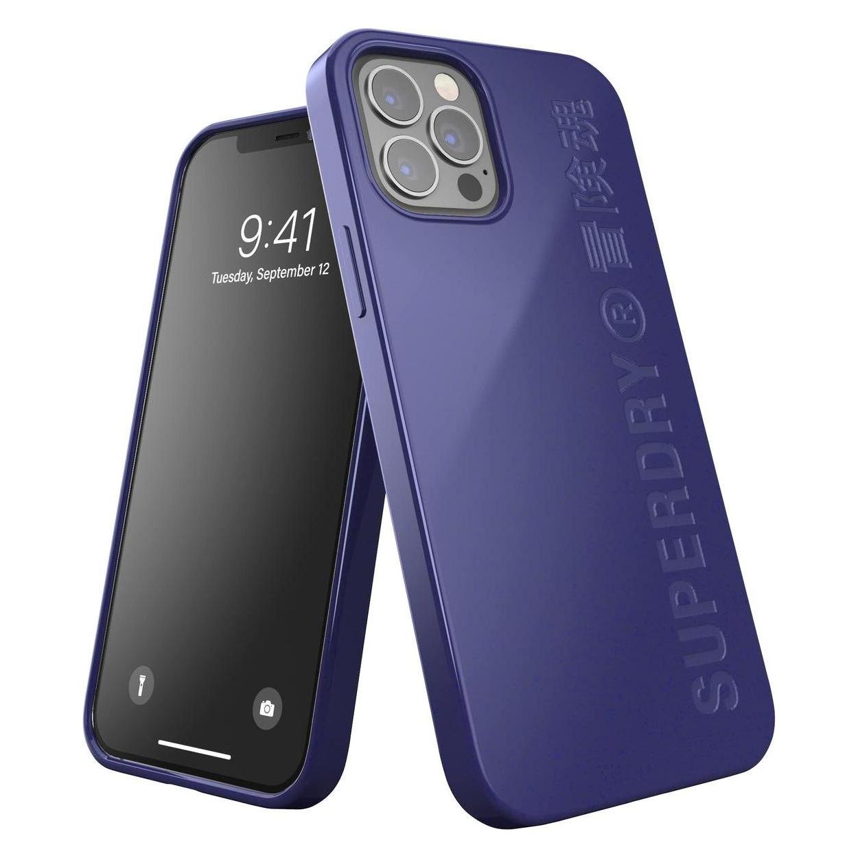Superdry Snap iPhone 12/12 Pro Compostab le dark blue (Apple iPhone 12, Apple iPhone 12 Pro) (8718846086318)