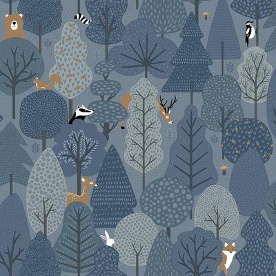 "Veer Decor Enchanted Forest Wallpaper - Roll 20.86""x33ft"