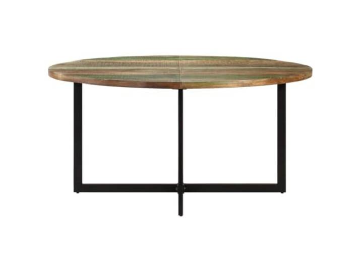 Esstisch 110x75 cm Altholz Massivholz Industrie-Stil, recyceltes Massivholz, pulverbeschichtetes Eisen, handgefertigt, Unikat