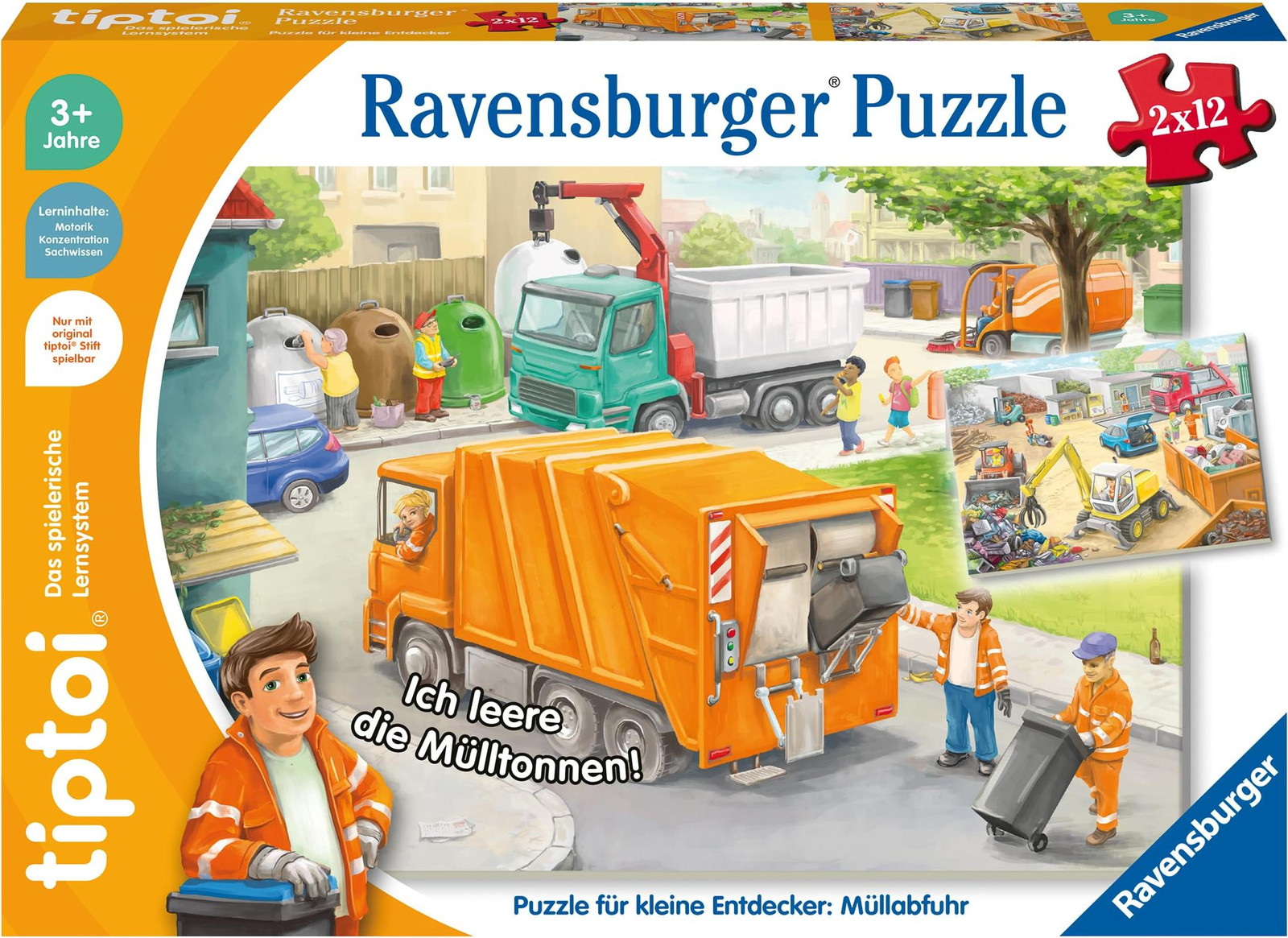 Ravensburger Puzzel Afvalwagen voor kleine ontdekkers