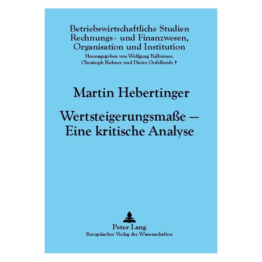 Peter Lang Hebertinger:WertsteigerungsmaÃe - Eine (Deutsch, Softcover, Martin Hebertinger) (64883824)