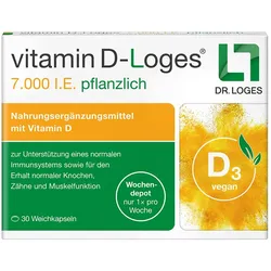 VITAMIN D-LOGES 7.000 I.E. pflanzlich Wochendepot 30 St