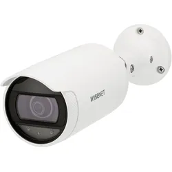 Hanwha 2MP IR Bullet Camera (1920 x 1080 Pixels), Netzwerkkamera, Schwarz, Weiss