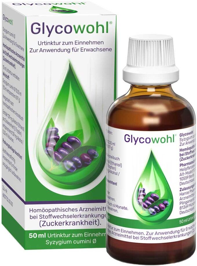 Glycowohl® pflanzliche Tropfen bei Diabetes und Blutzucker 50ml