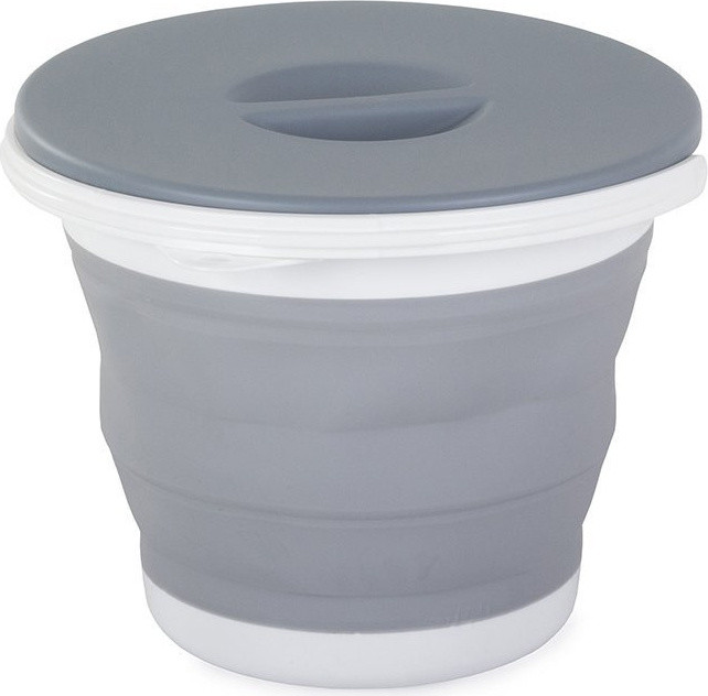 Verk 01548 Opvouwbare siliconen emmer met deksel, 5 liter