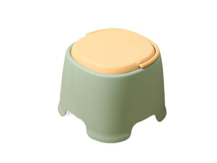 XXAD553TY Kunststoffhocker, tragbar und leicht zu tragen, geeignet for den Innenbereich Kleiderschrank(Orange)