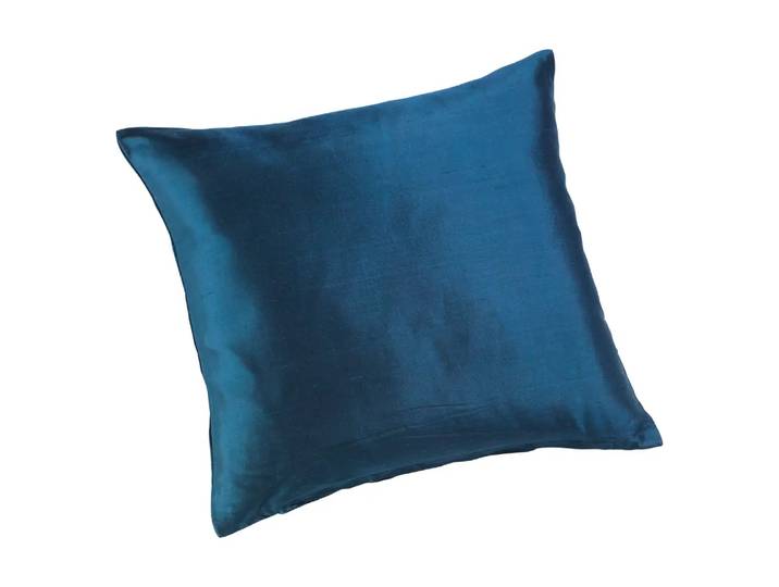 Zierkissenhülle Goa, Johann Jakob, blau, Seide
