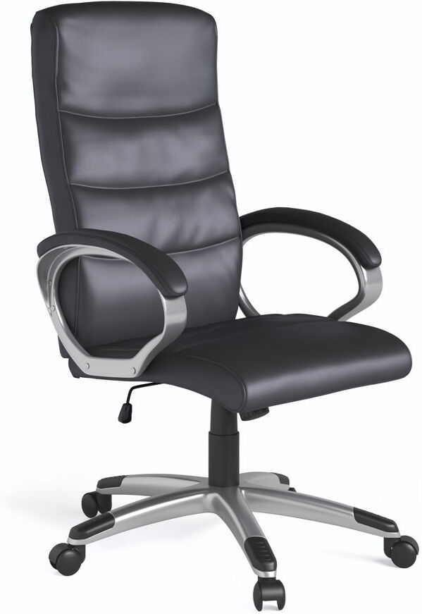 Wade Logan Hollington Executive Office Chair modern Black 126cm H X 67cm W X 67cm D