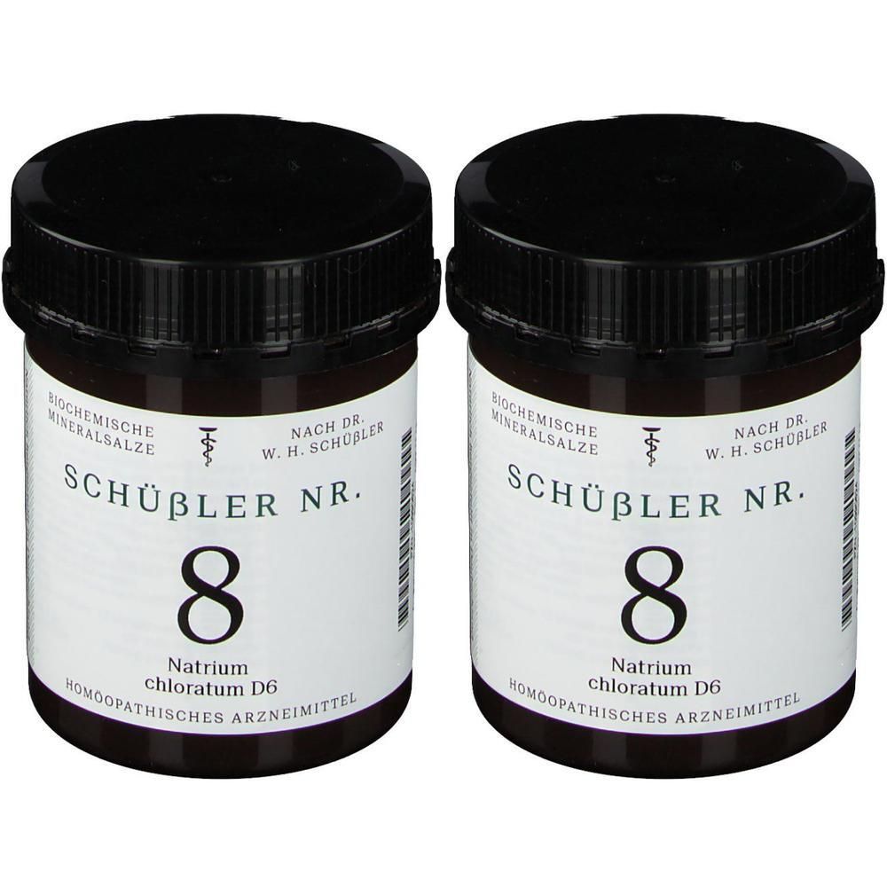 Schüssler Nr.8 Natrium chloratum D 6 Tabletten 2x 2x1000 St